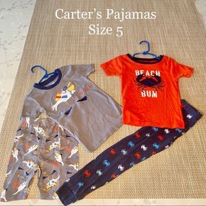 ✔️ SOLD 📬 NWOT/ EUC Carter’s Boys pajamas